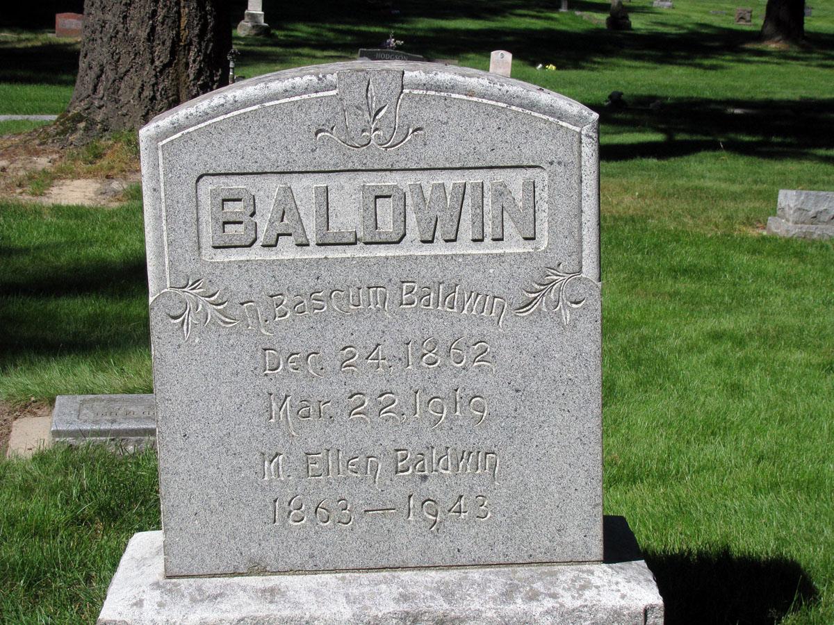 Baldwin headstone
