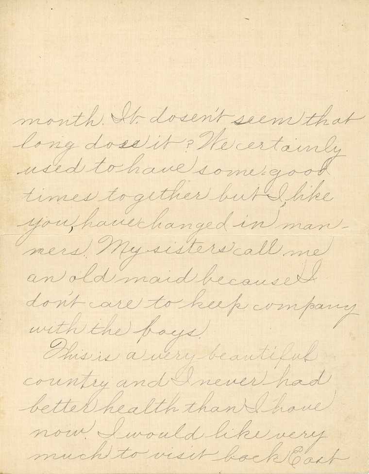 Ida's letter to Bertha