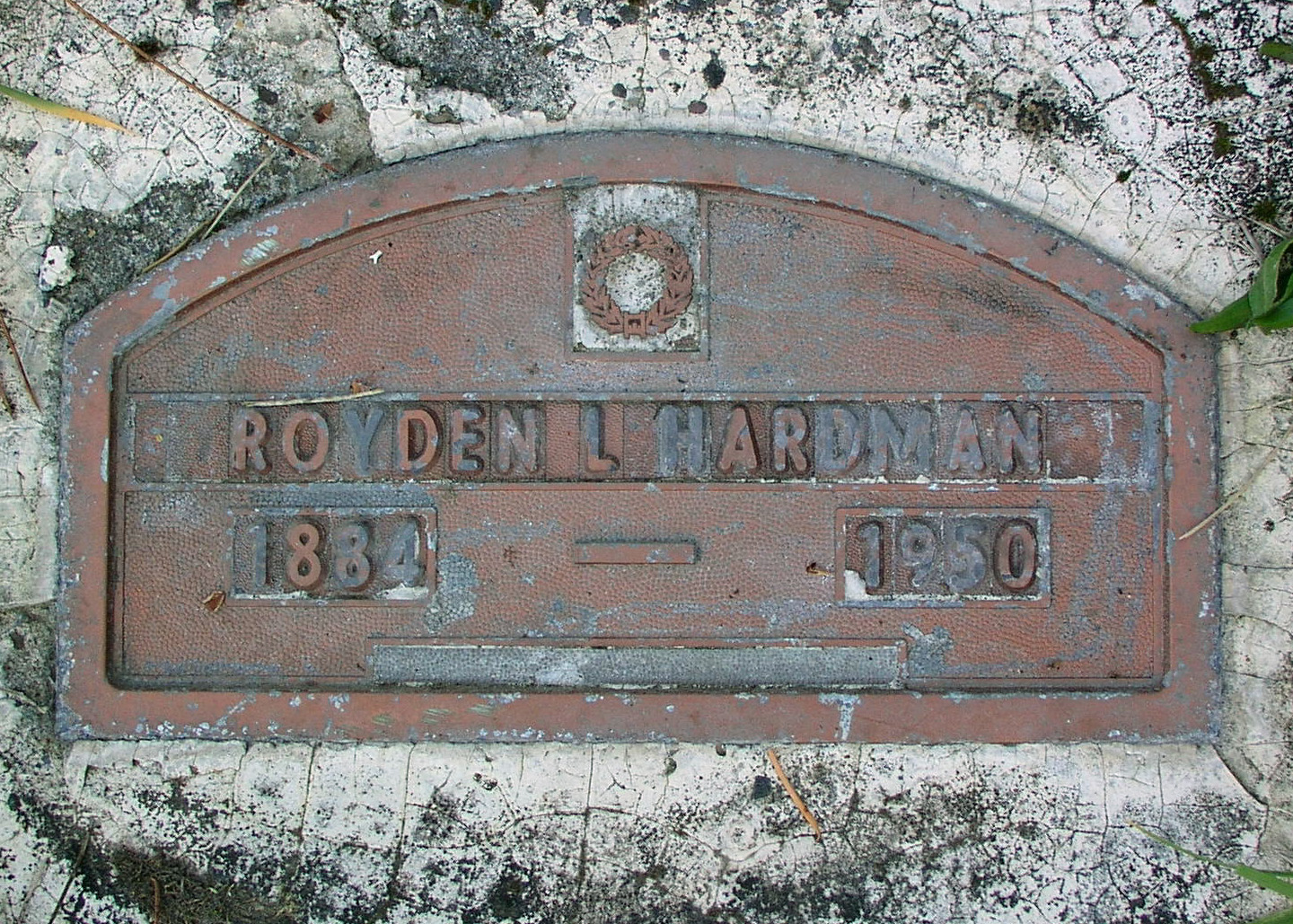 Royden Hardman headstone