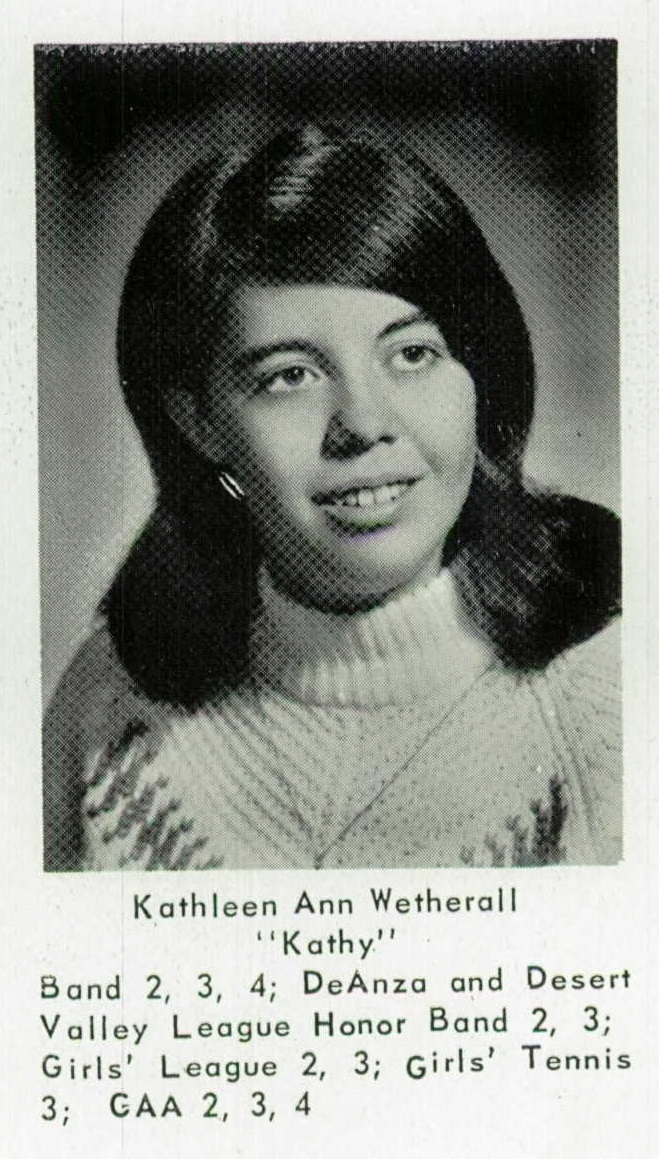 Kathy Wetherall 1970