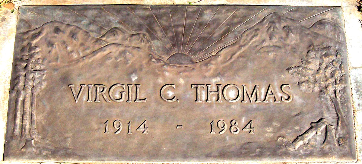 Virgil Thomas's headstone