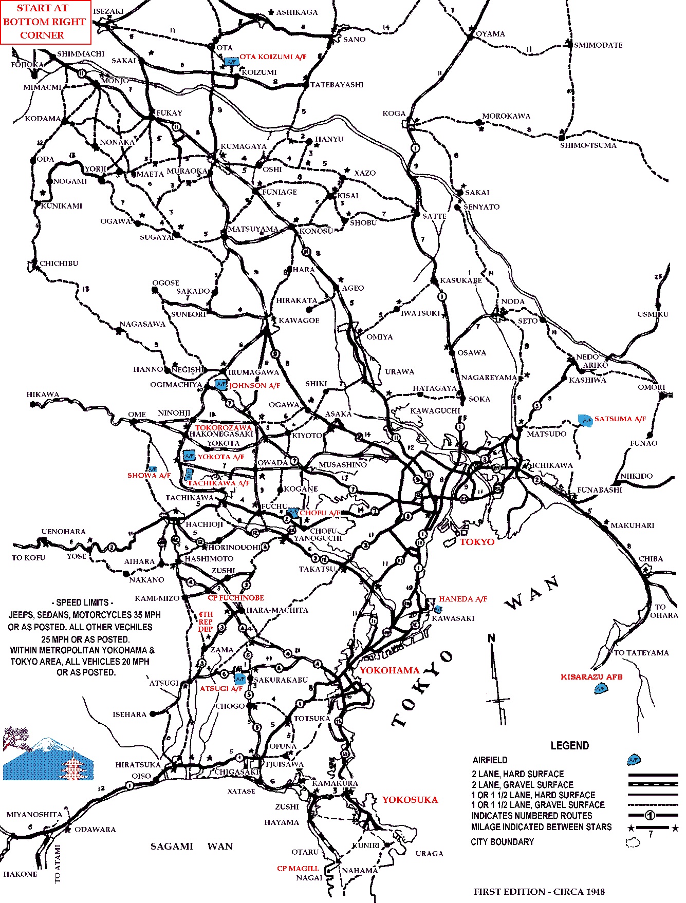 1949 Kanto map